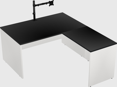L-shaped office desk