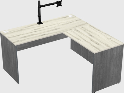 L-shaped office desk