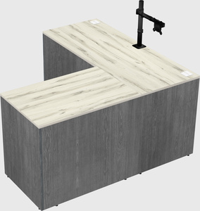 L-shaped office desk