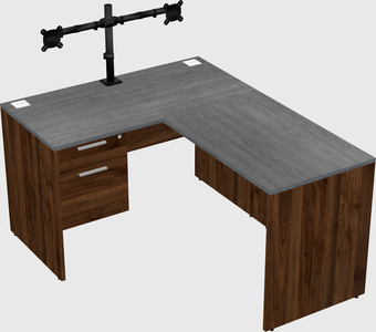 L-shaped office desk