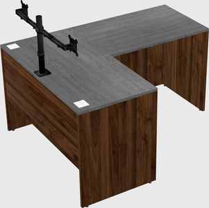 L-shaped office desk