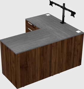 L-shaped office desk