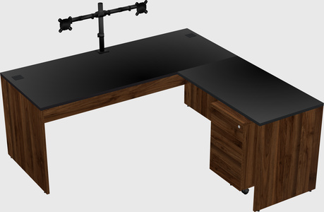 L-shaped office desk
