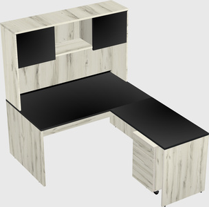 L-shaped office desk