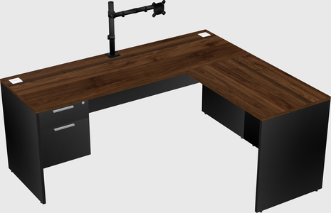 L-shaped office desk