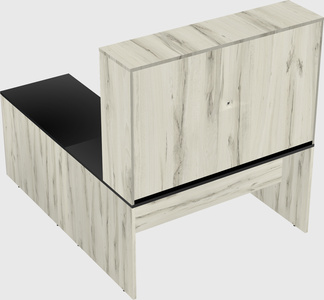 L-shaped office desk