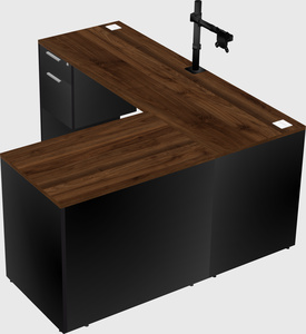 L-shaped office desk
