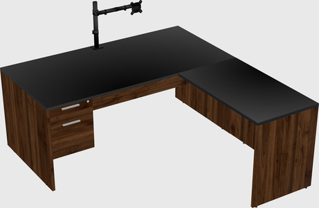 L-shaped office desk