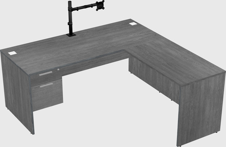 L-shaped office desk