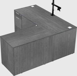 L-shaped office desk