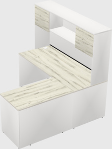 L-shaped office desk