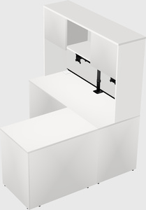L-shaped office desk