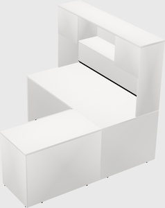 L-shaped office desk
