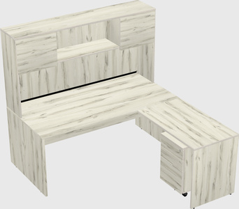 L-shaped office desk