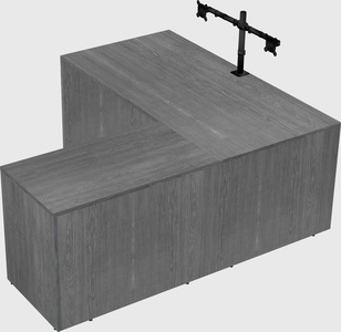 L-shaped office desk