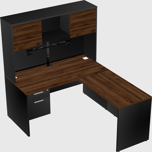 L-shaped office desk