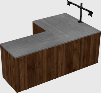 L-shaped office desk