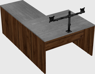 L-shaped office desk