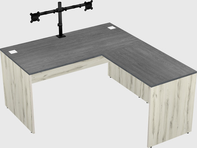 L-shaped office desk