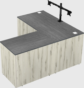 L-shaped office desk