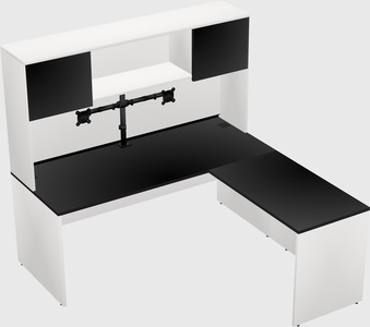 L-shaped office desk