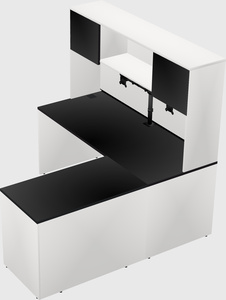 L-shaped office desk
