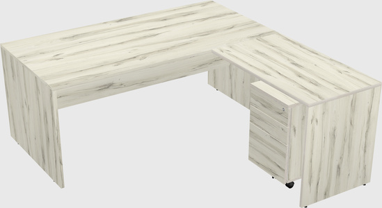 L-shaped office desk