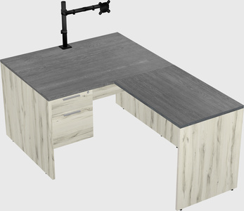 L-shaped office desk