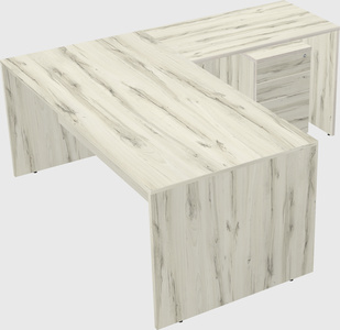L-shaped office desk
