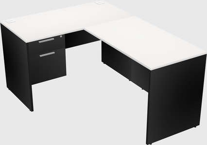 L-shaped office desk
