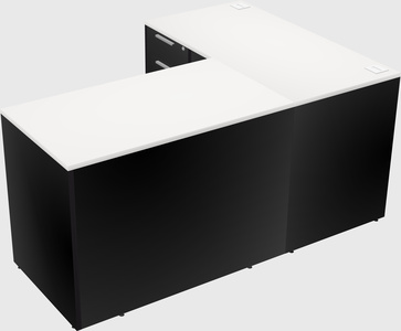 L-shaped office desk