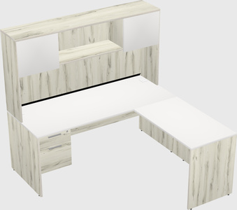 L-shaped office desk