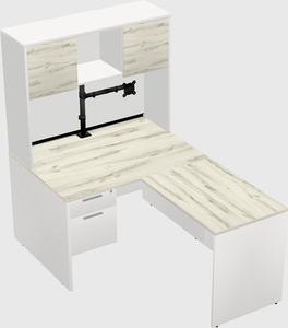 L-shaped office desk