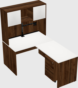 L-shaped office desk