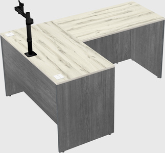 L-shaped office desk