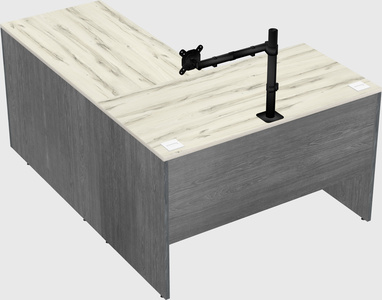 L-shaped office desk