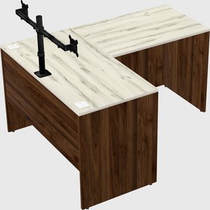 L-shaped office desk