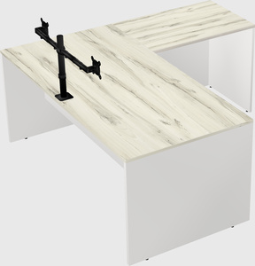 L-shaped office desk