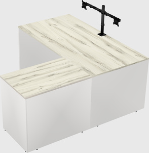 L-shaped office desk