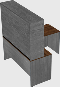 L-shaped office desk