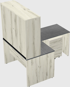 L-shaped office desk