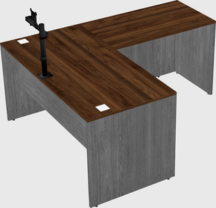L-shaped office desk