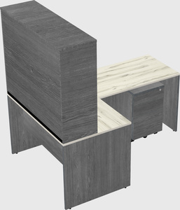 L-shaped office desk