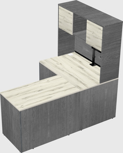 L-shaped office desk