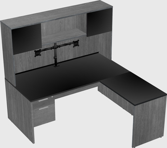 L-shaped office desk
