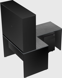 L-shaped office desk