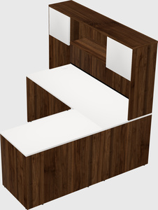L-shaped office desk