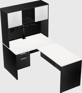 L-shaped office desk