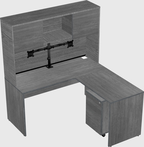 L-shaped office desk