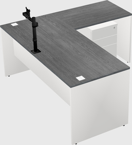 L-shaped office desk